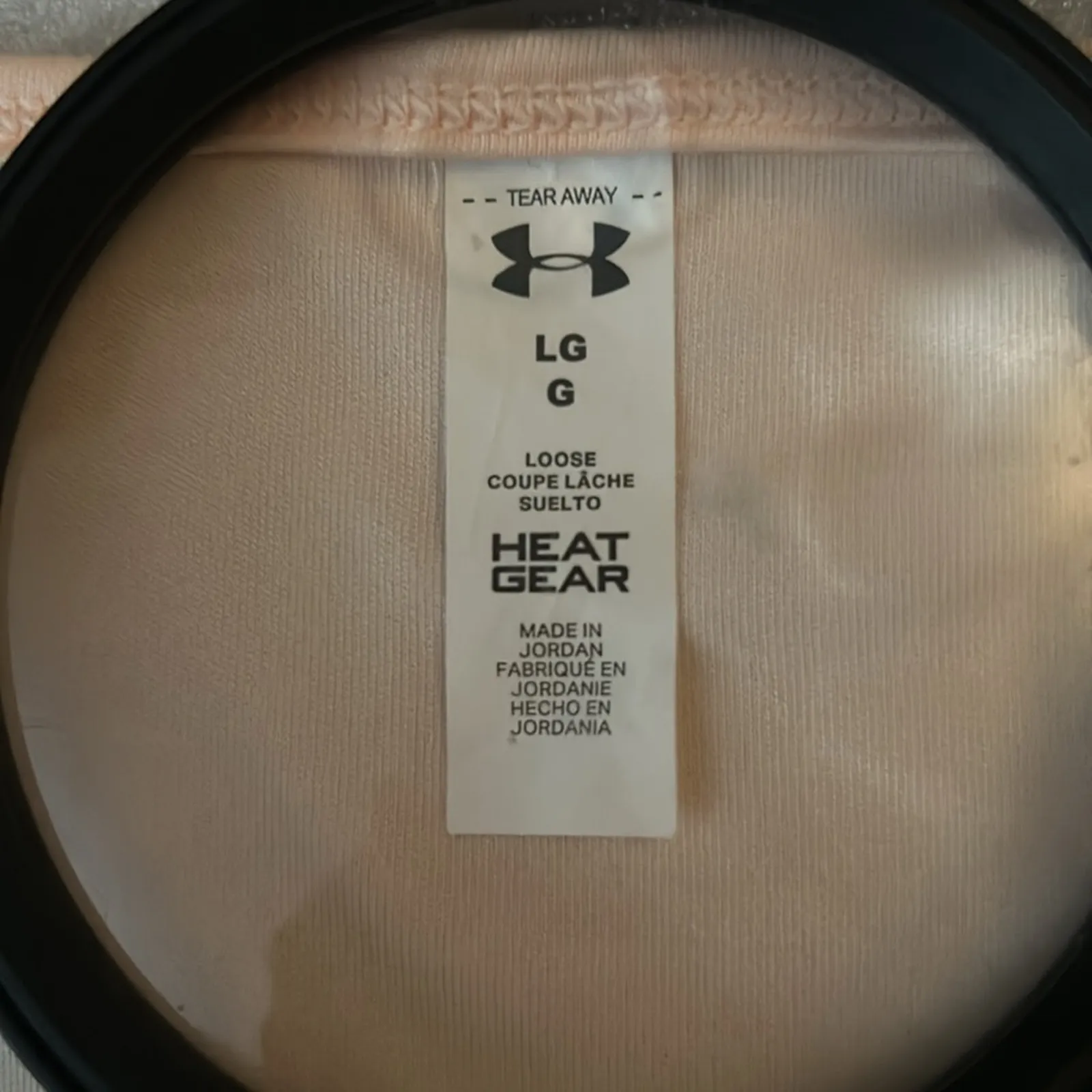 Under Armour Loose Crew Neck UPF Heat Gear L Pink/Black Casual Activewear Pastel - Image 7