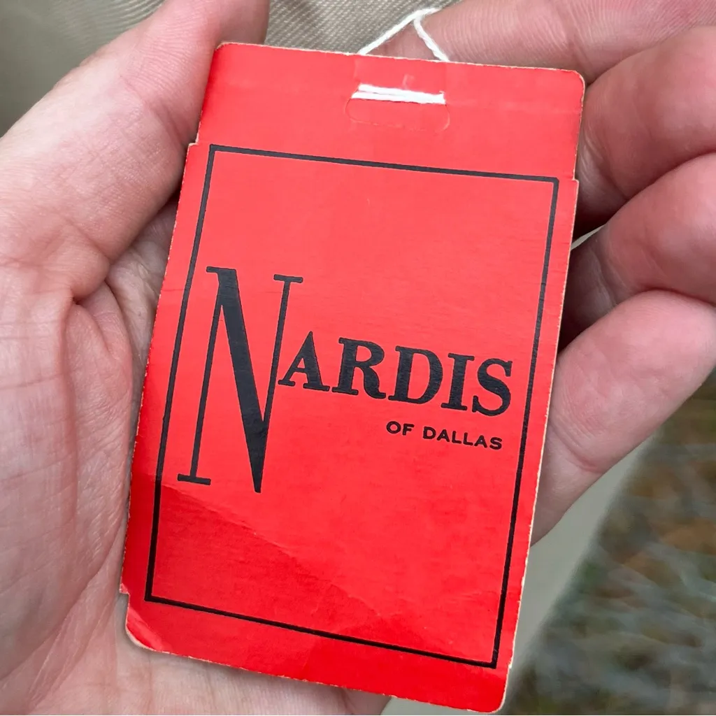 New with tags vintage 1970’s Nardis of Dallas striped day dress Black Size 6 - Image 10