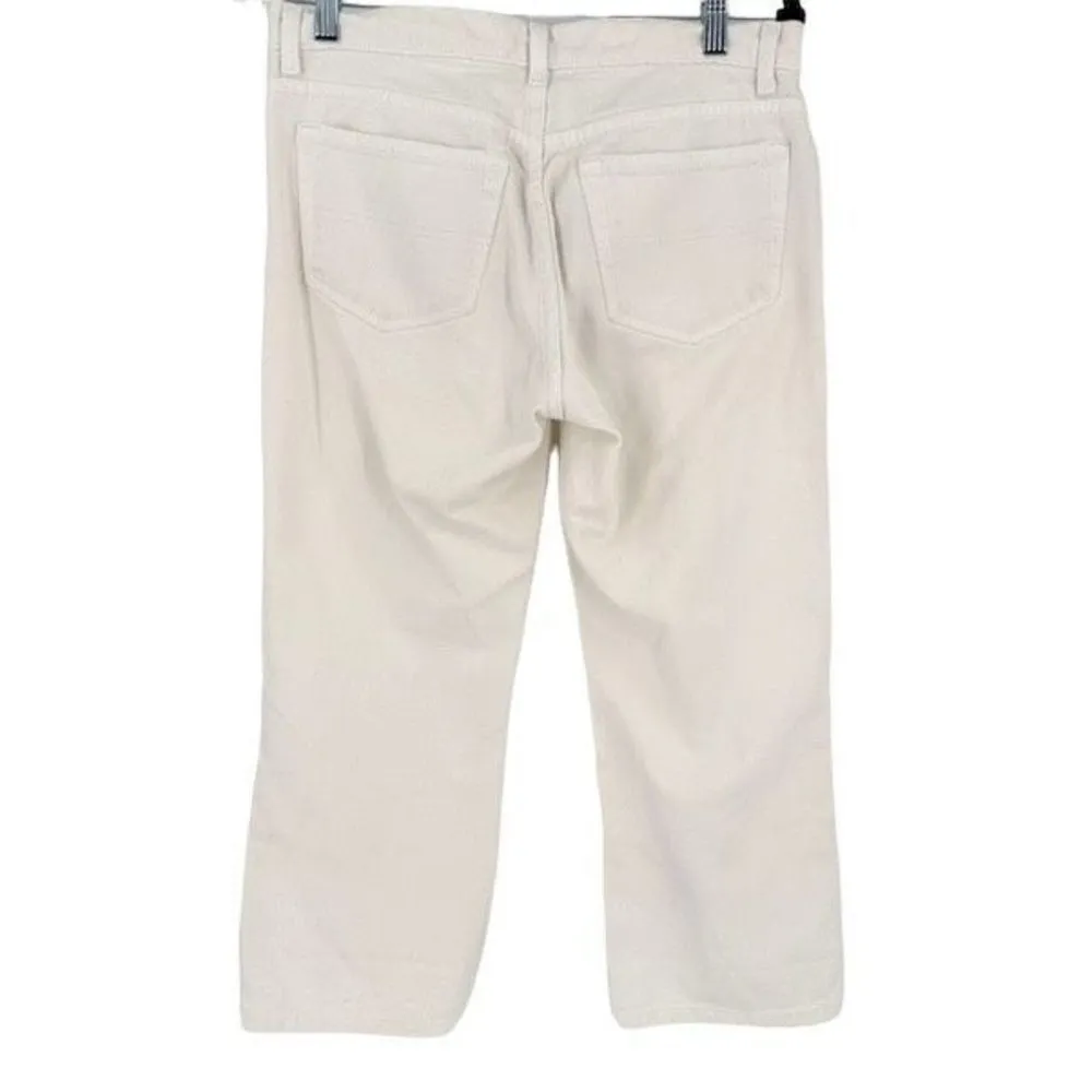 Polo Ralph Lauren Women's Mid-Rise Cropped Kelly Jean Off White  Size 8 wide leg - Image 4