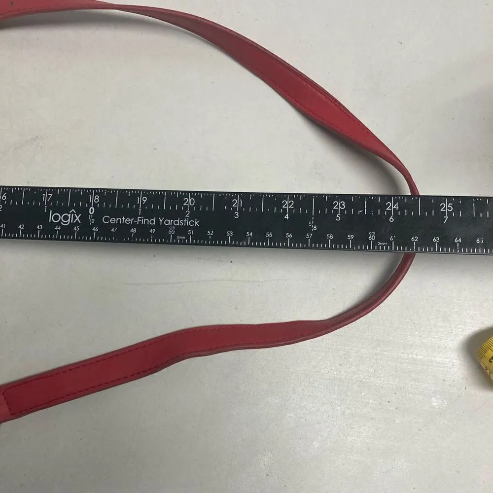 BADGLEY MISCHKA Women’s Red Crossbody Studded Quilted New‎ With Tags 8.5X3X6.5 - Image 5