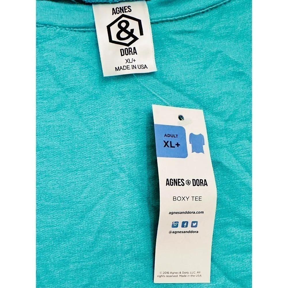 NWT Agnes & Dora Light Green Boxy T, Size XL - Image 6