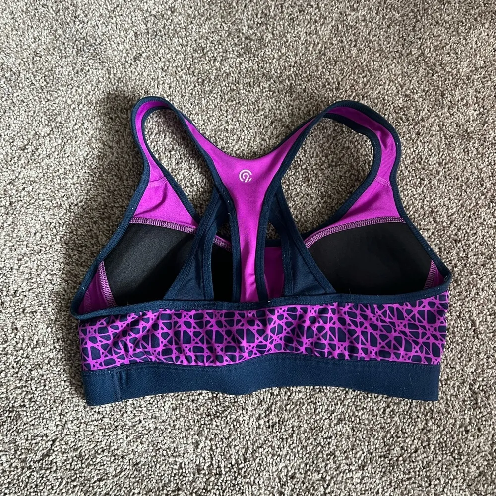 C9 by Champion Purple and Blue Racerback Sports Bra Size M - Image 2