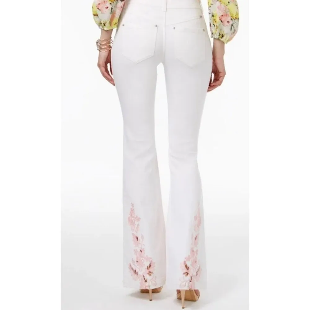 Vintage INC International Concepts Women's Embroidered Flare-leg Jeans Sz 12 - Image 3