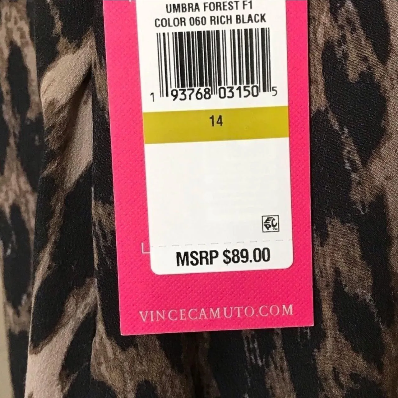 Vince Camuto Animal Print Off Center Hemline Skirt - Image 5