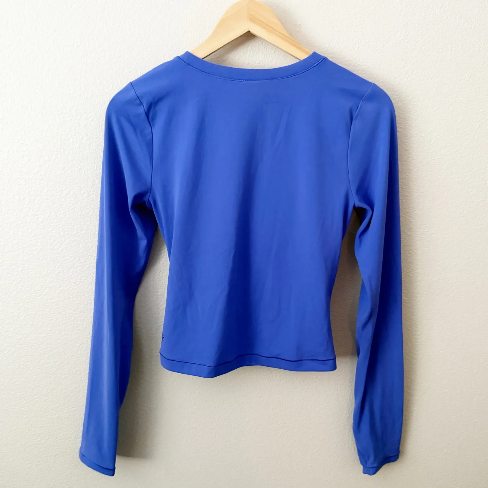 ATHLETA | Transcend Wrap Top Blue Purple Long Sleeve Athletic Top | Medium - Image 5