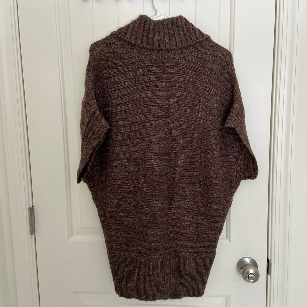 EUC | United States Sweaters women’s brown thick knit‎ acrylic collar sweater - Image 6
