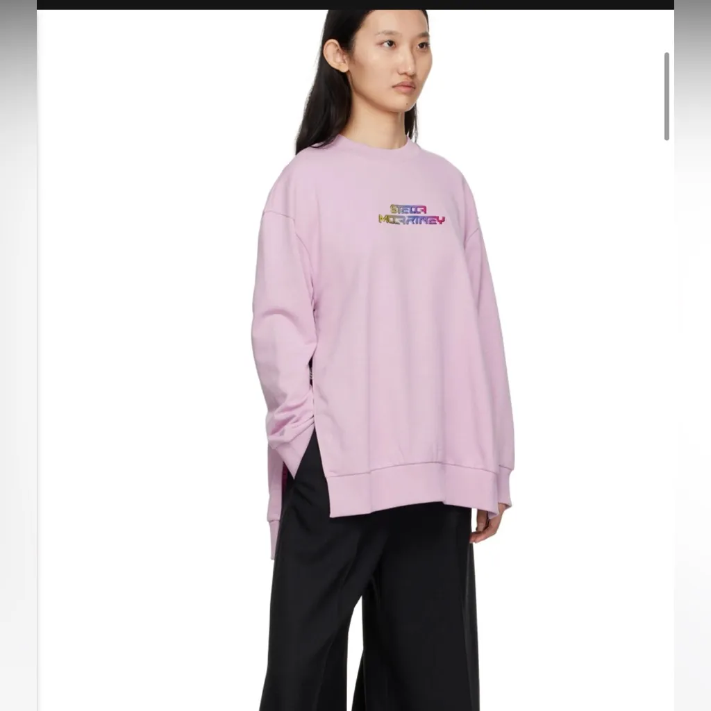 $725 Stella McCartney Purple High Frequency Gel Logo Sweatshirt - Medium - Image 2