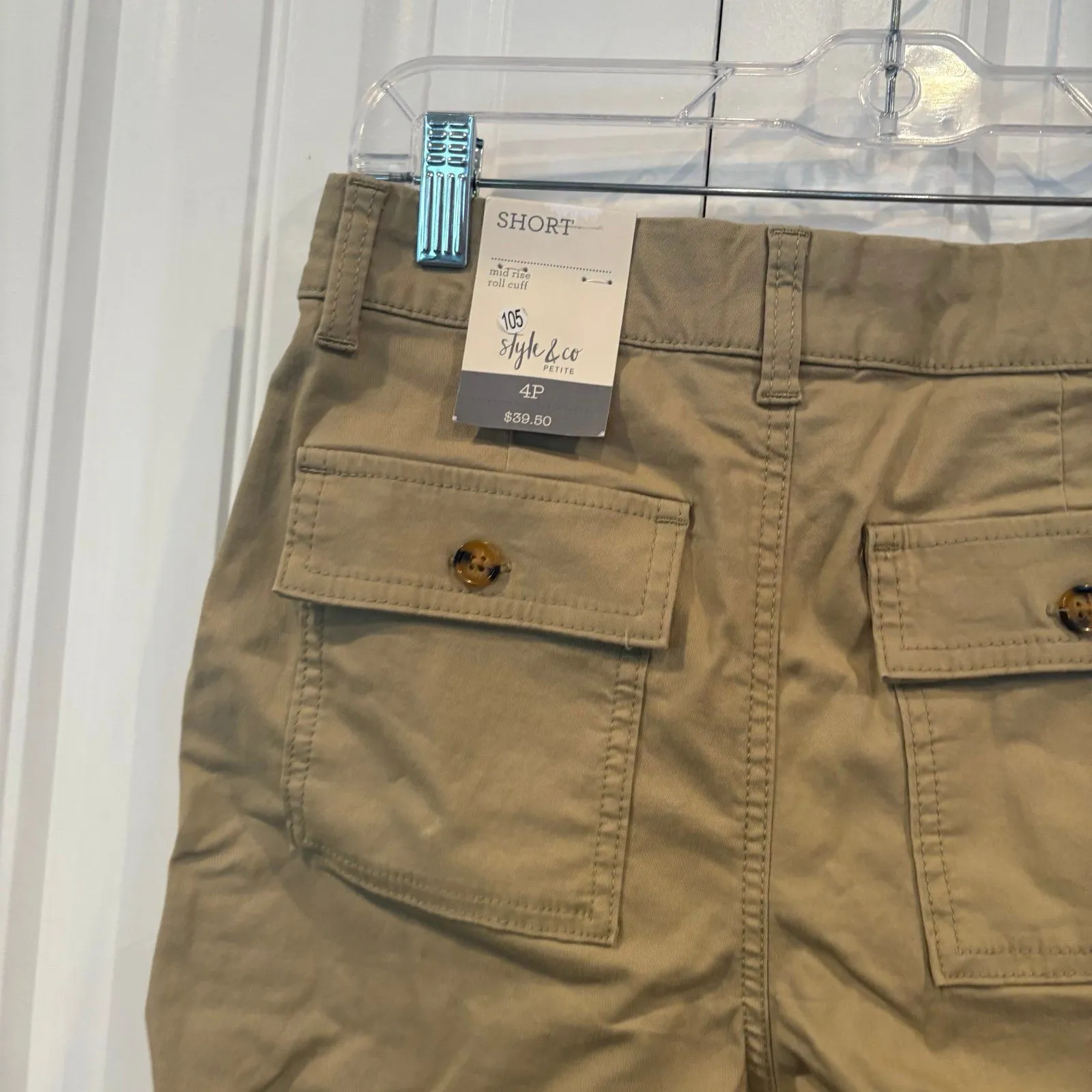 Style & Co. Khaki‎ Shorts Size 4P - Image 4
