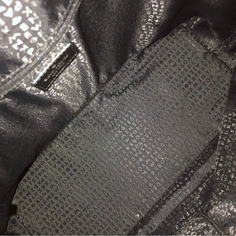 KATE SPADE Striped Zipper Top Two Handle Oversized Tote Beach Bag - Image 5