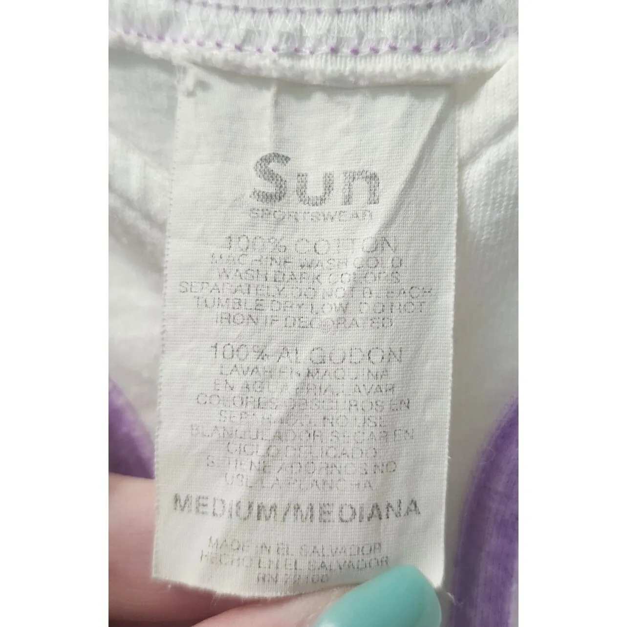 Vintage Bugs Bunny Baseball Jersey Looney Tunes‎ 90s Cartoon Shirt Purple Size M - Image 6