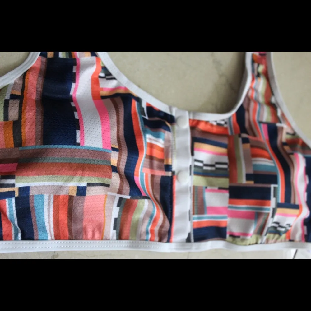 Vigoss | Lined Mesh Retro Print Bikini Swimsuit - Image 3