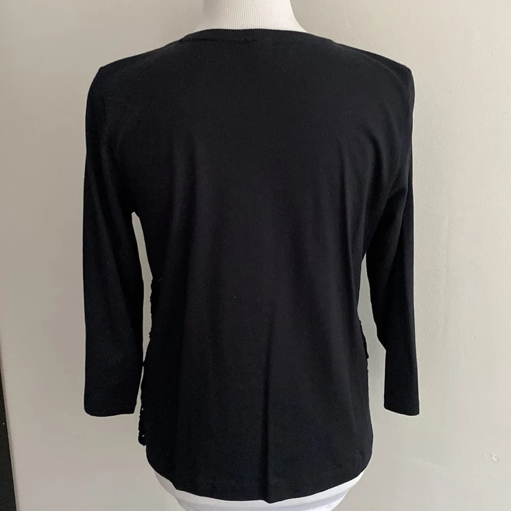 ·J Crew· Mixed Media Layered Tee, 3/4 sleeves, NWOT, Medium - Image 7