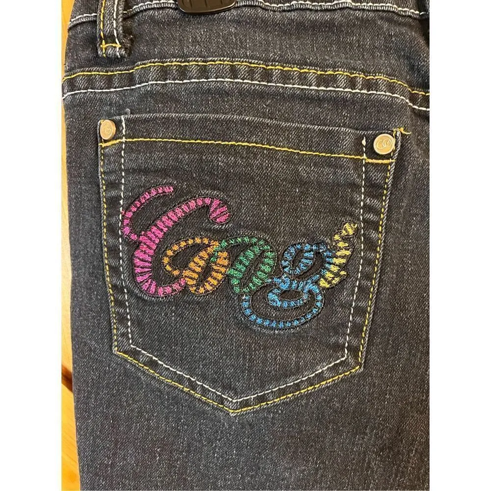 COOGI Rainbow Back Pockets Jean Shorts Size 9/10 (3214) - Image 5