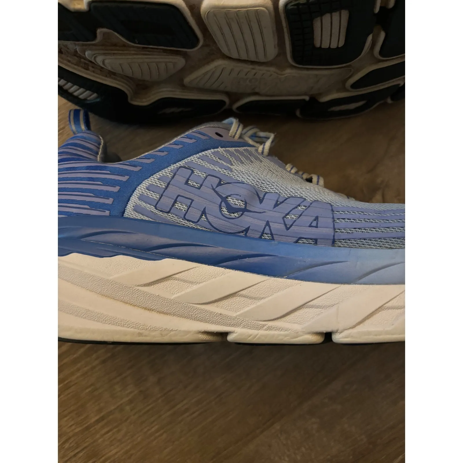 Hoka Bondi 6 Women's Running Shoes Blue Comfort Sneakers 10.5 READ DESCRIPTION‎ - Image 3