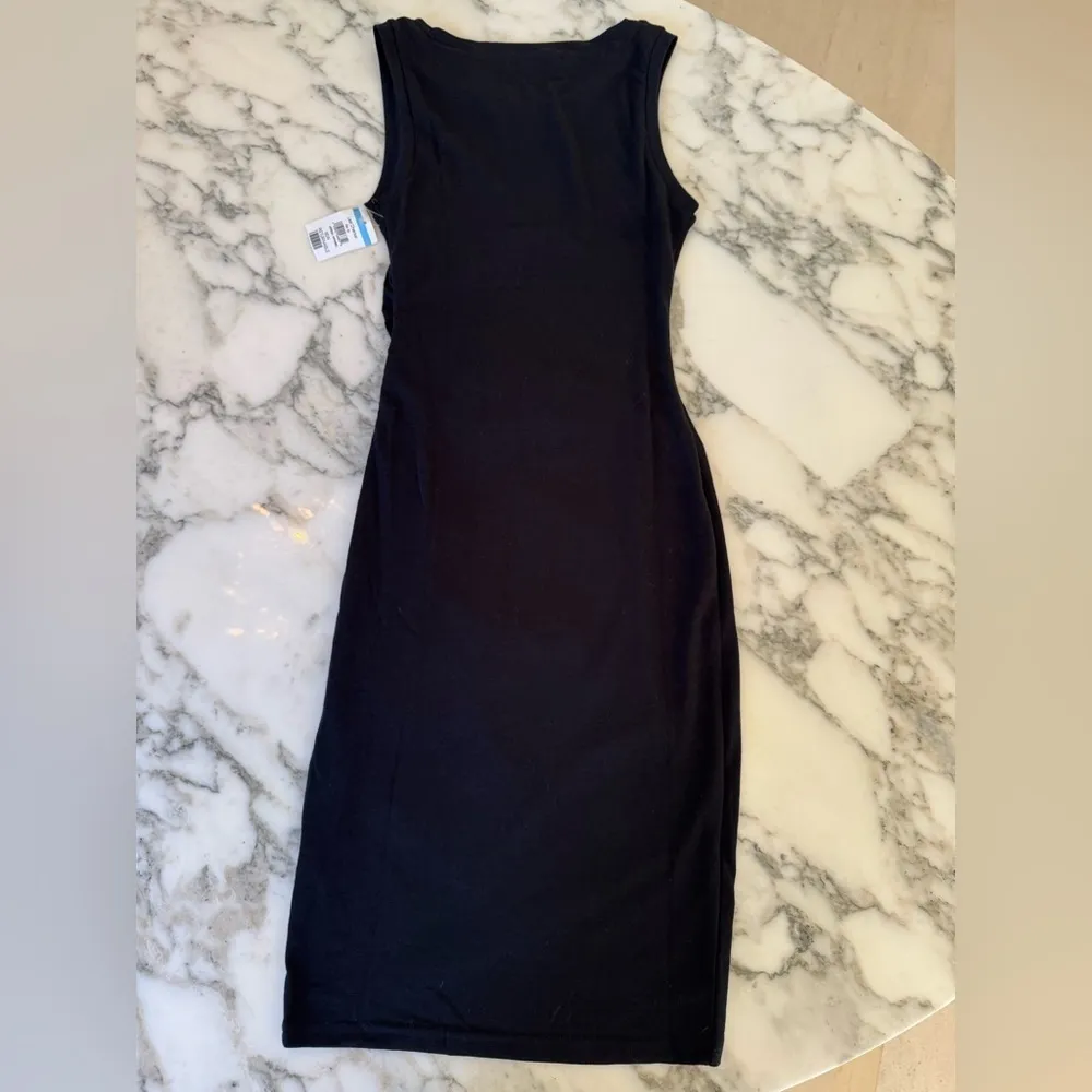 NWOT Treasure and Bond Sleeveless black side ruched dress XXS - Image 7
