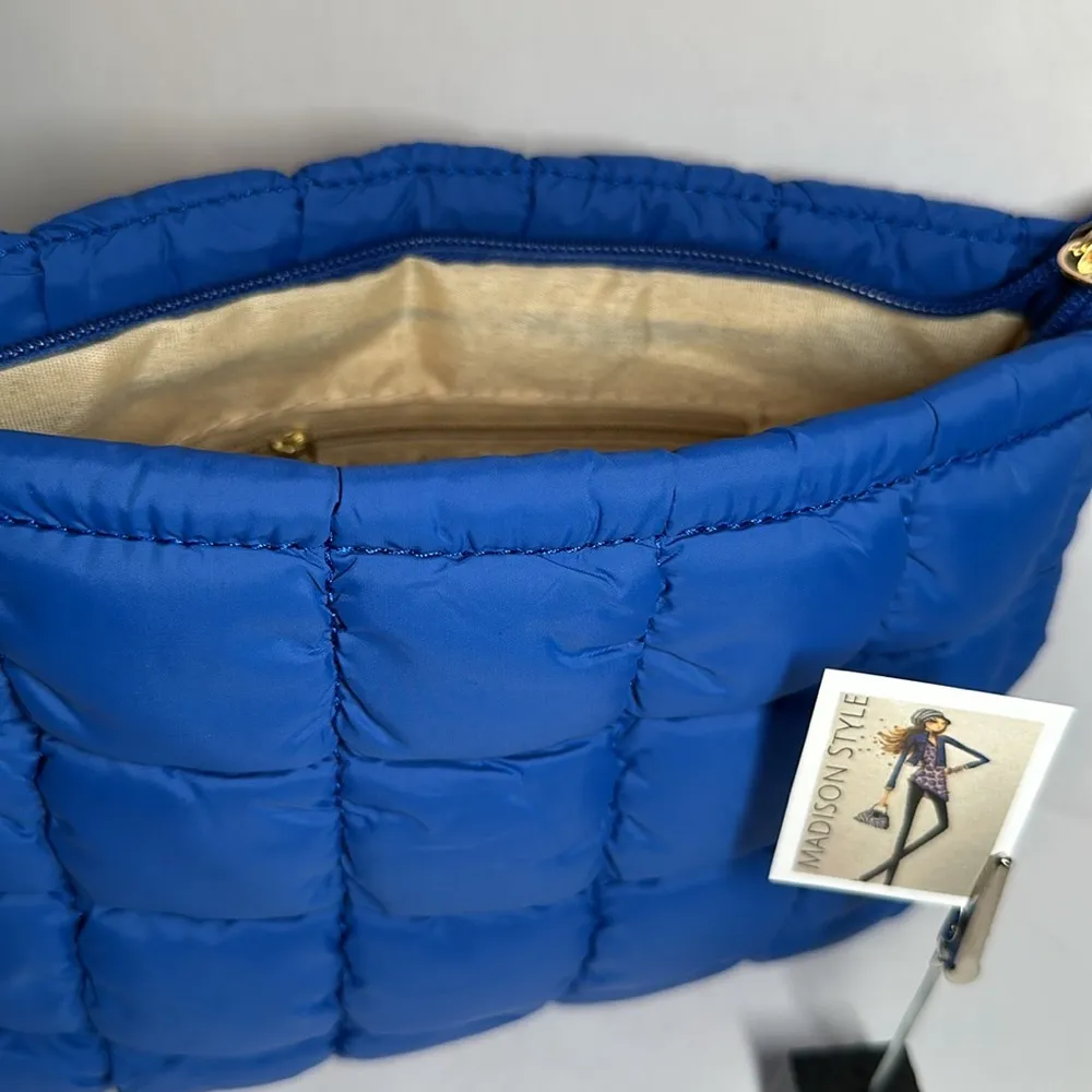Royal Blue Quilted Storage Case - Image 3