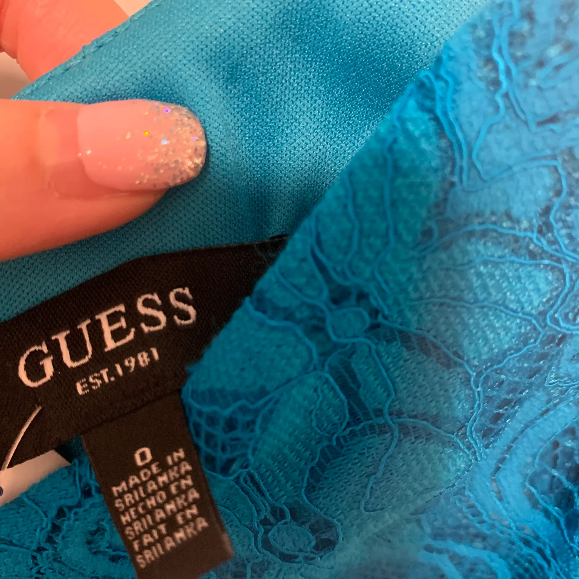 Teal Blue Lace Bridesmaid Formal Maxi Dress - Image 6