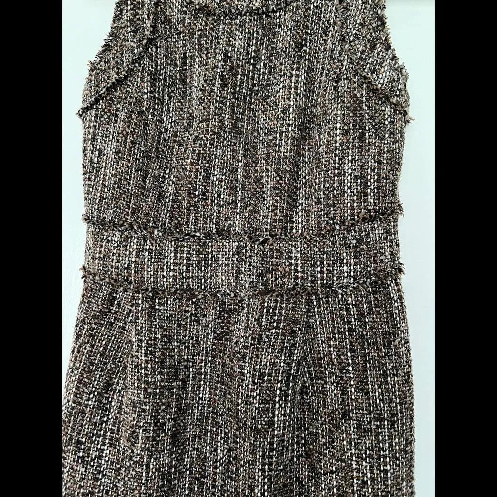 Michael Kors Brown Tweed Dress - Image 2