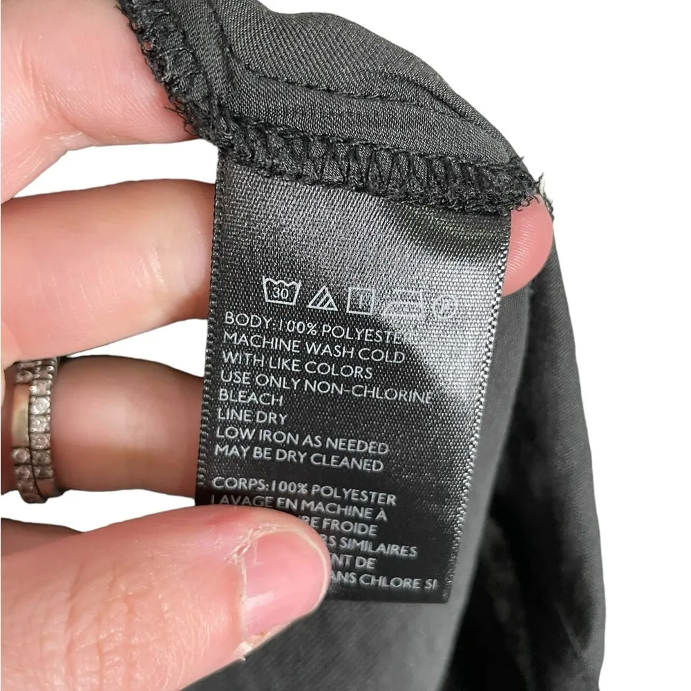 Kimchi Blue Black Shirt Small urban outfitters lace up long sleeve - Image 3