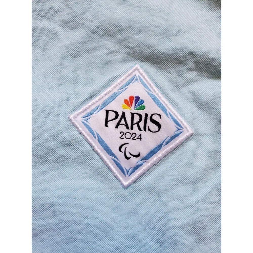 Polo Ralph Lauren Shirt Women Small Petite Paris 2024 Olympics Button Down Blue Size undefined - Image 4