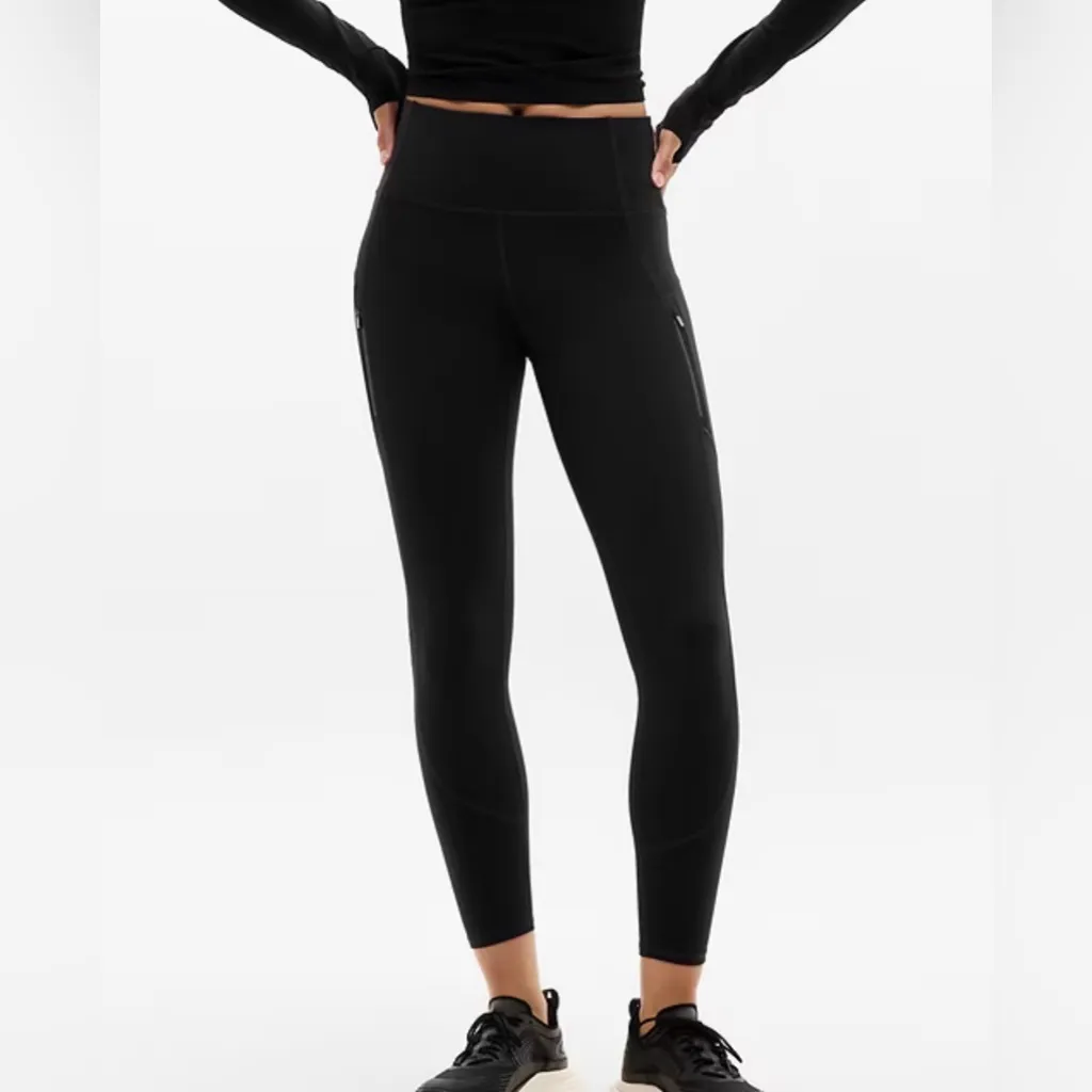 Athleta Rainier High Rise Legging - High compression with brushed interior XL - Image 2