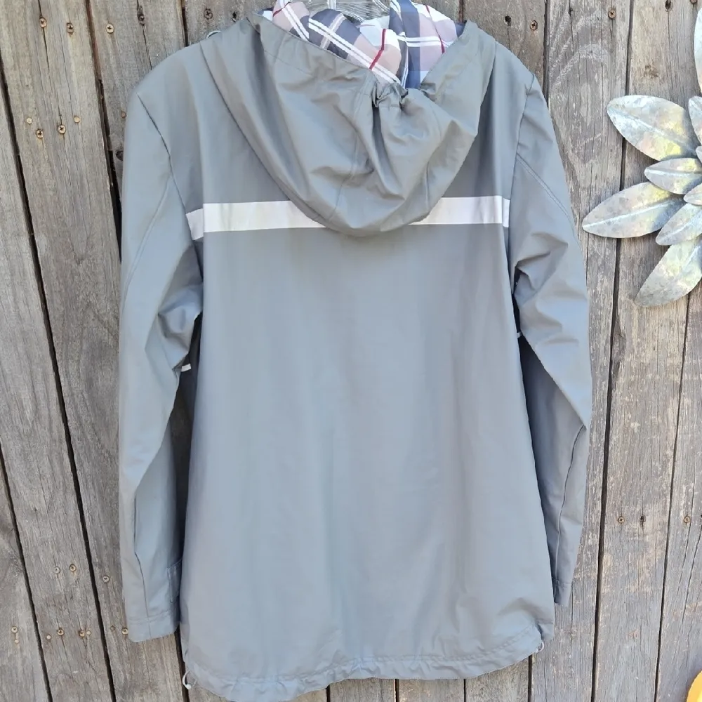 Charles River Apparel Gray Raincoat Lightweight Water-Resistant - Image 4