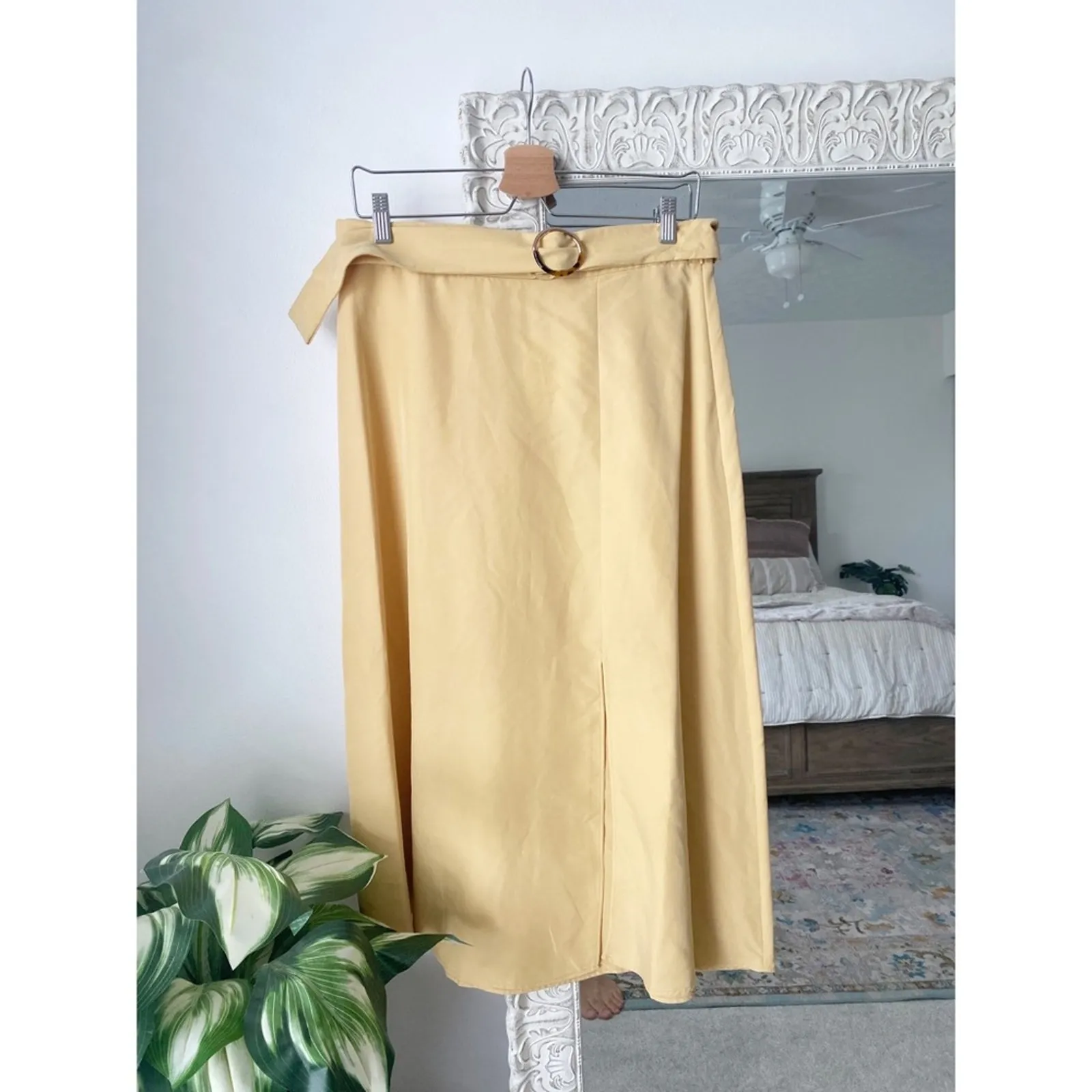 Mango Belted Front Slit Midi Skirt - Image 2