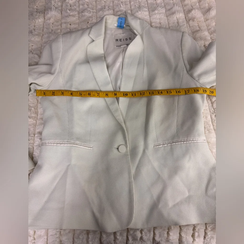 Reiss Cream Women's Blazer Size Large - Image 10