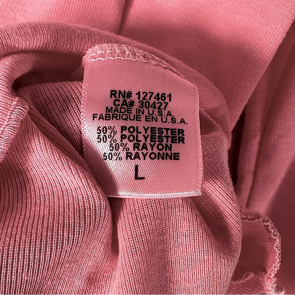 NWOT  REN Flirt Long Sleeve Crop Top Ruffled Hems Sz Large - Image 6