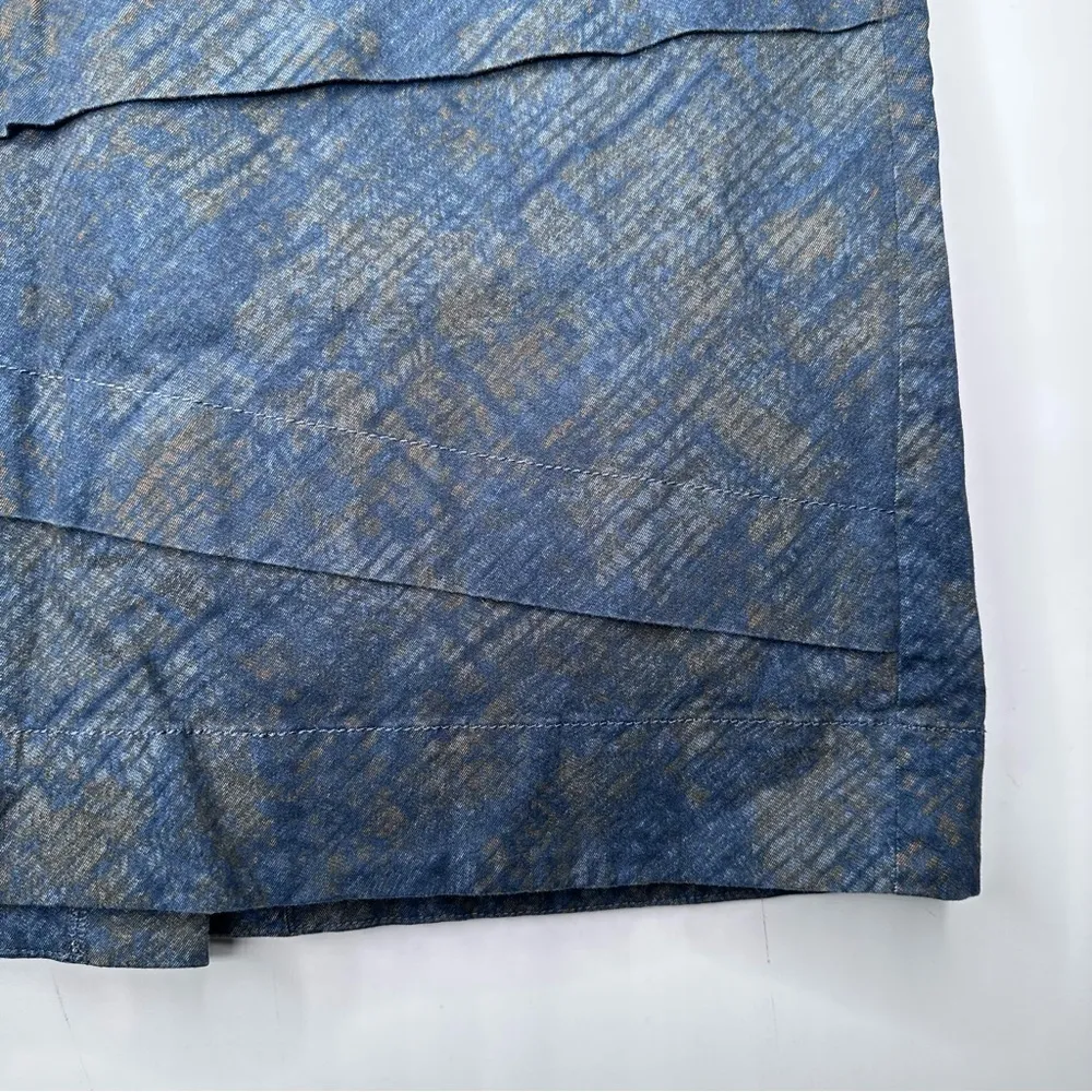 NIC+ZOE Blue Print Skirt Size 8 - Image 3