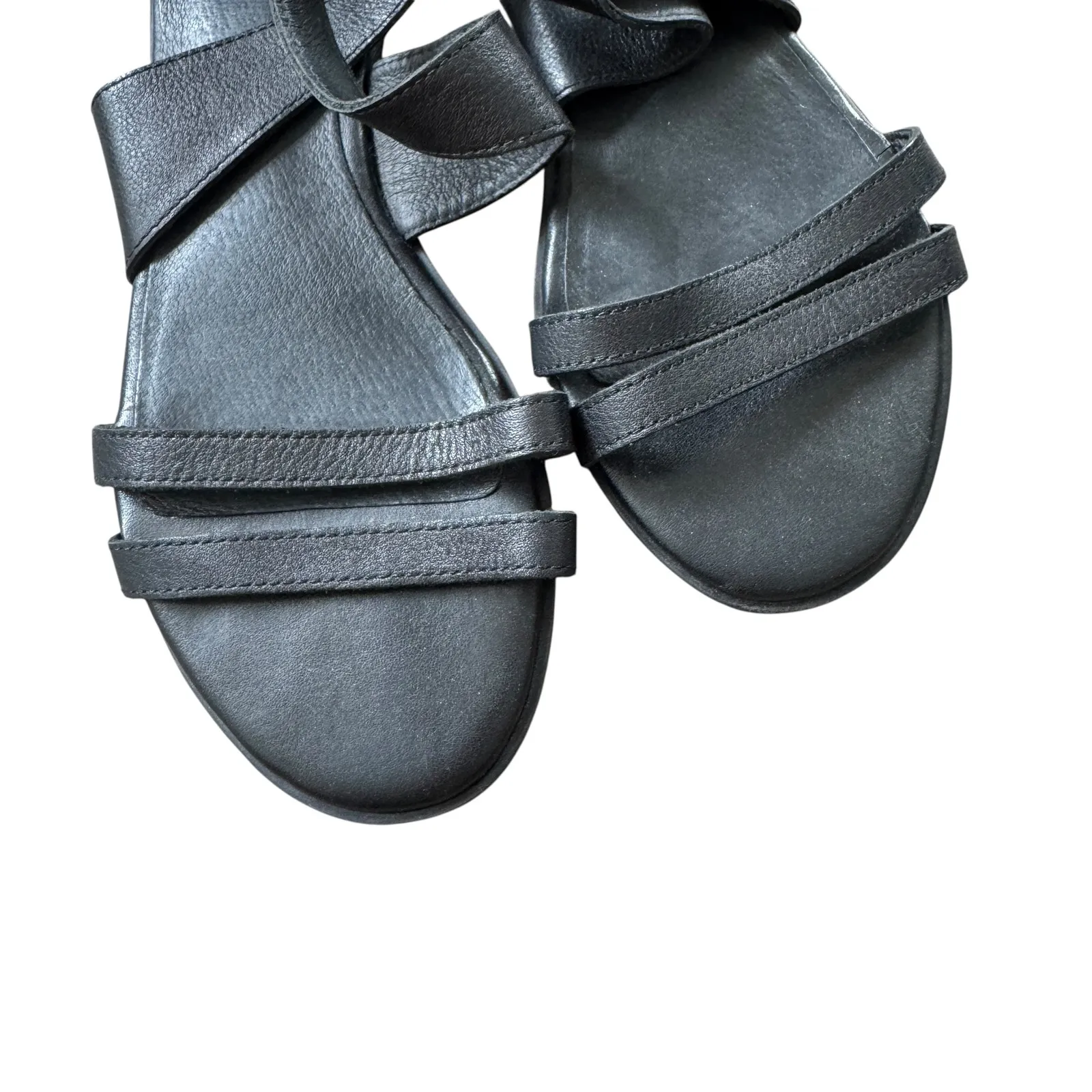 Eileen Fisher Black Strappy Sandals - Image 4