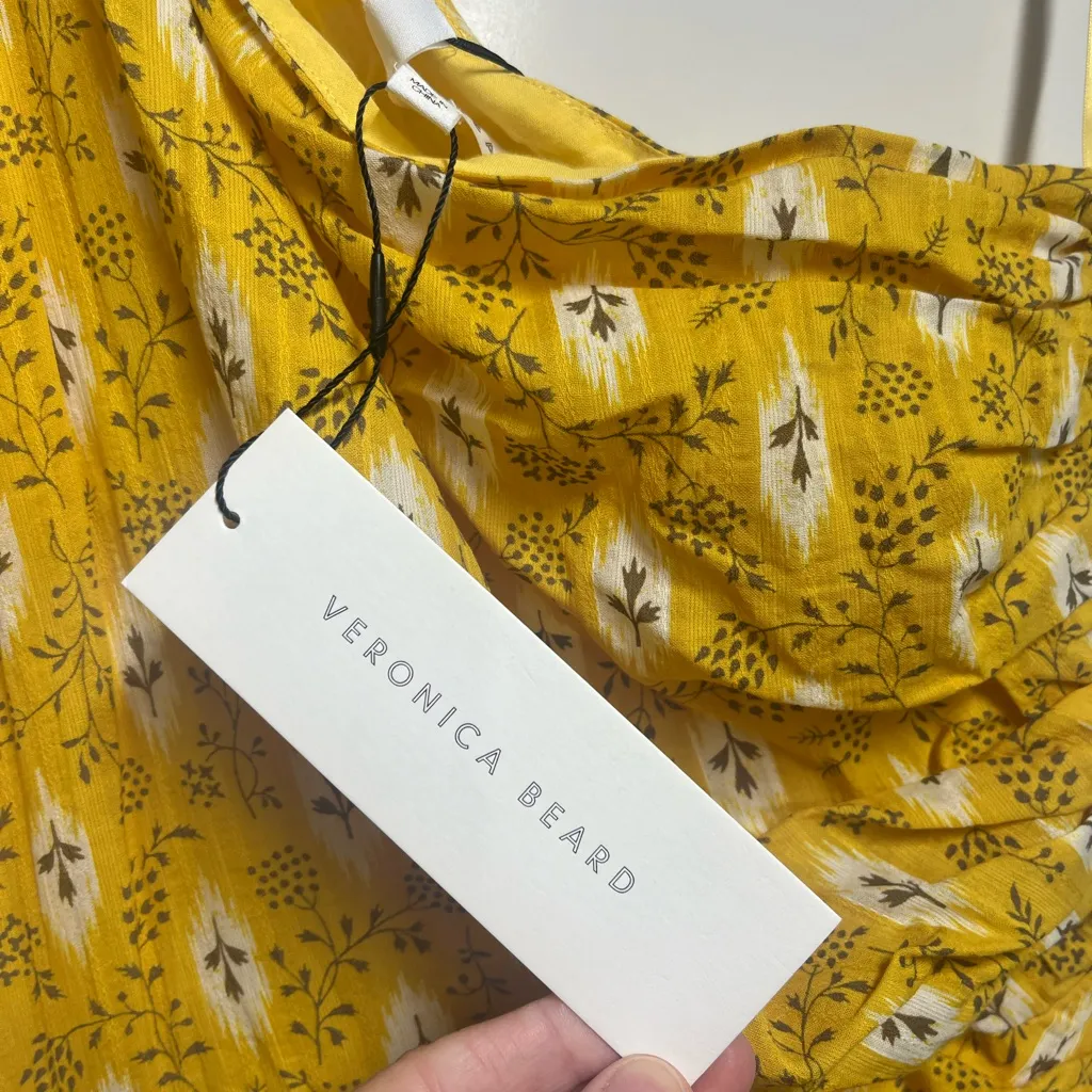 NWT NEW Veronica Beard Silk & Cotton One-Shoulder Virginia Dress size 4 - Image 5