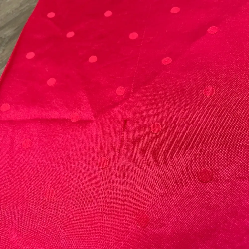 Victoria’s Secret Red Satin Polka Dot Pajama Pants ~ Viscose, Pockets ~ Size L - Image 10