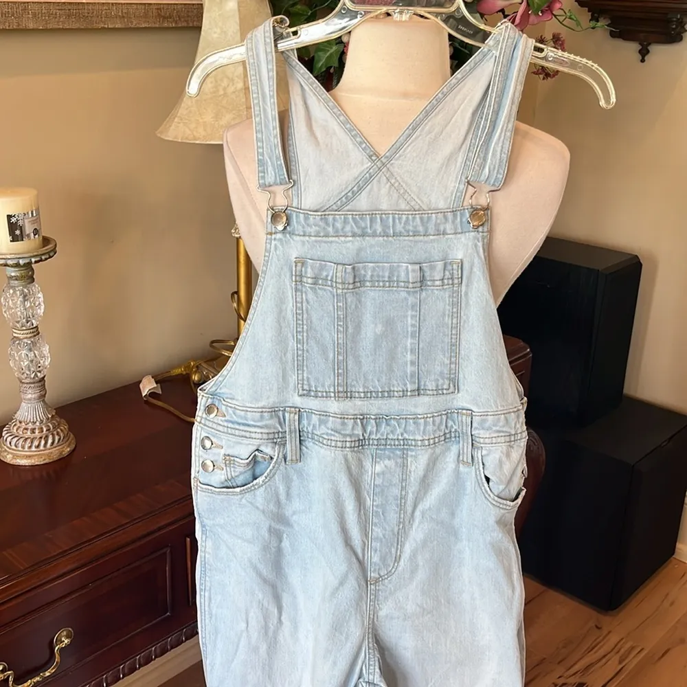 Light Blue Denim Overalls - Image 3