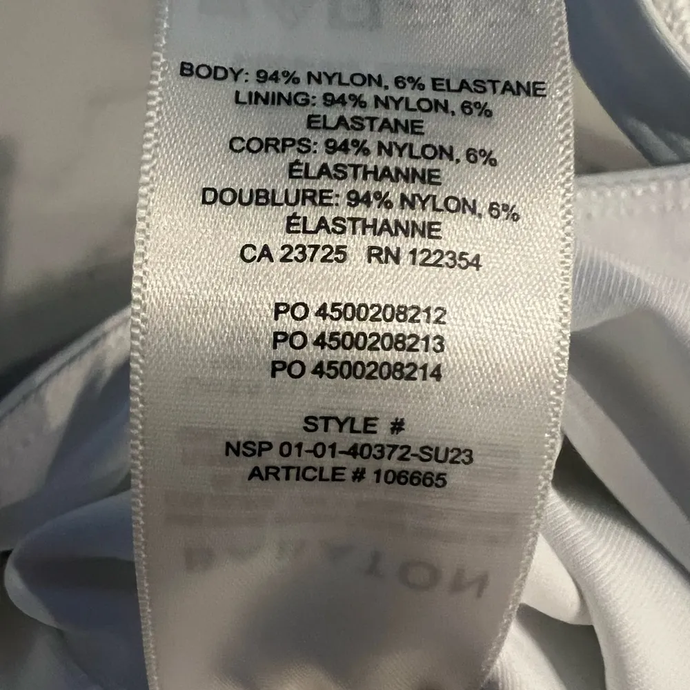 New Aritzia Babaton Contour Criss-cross bodysuit Bodysuit White Small - Image 8