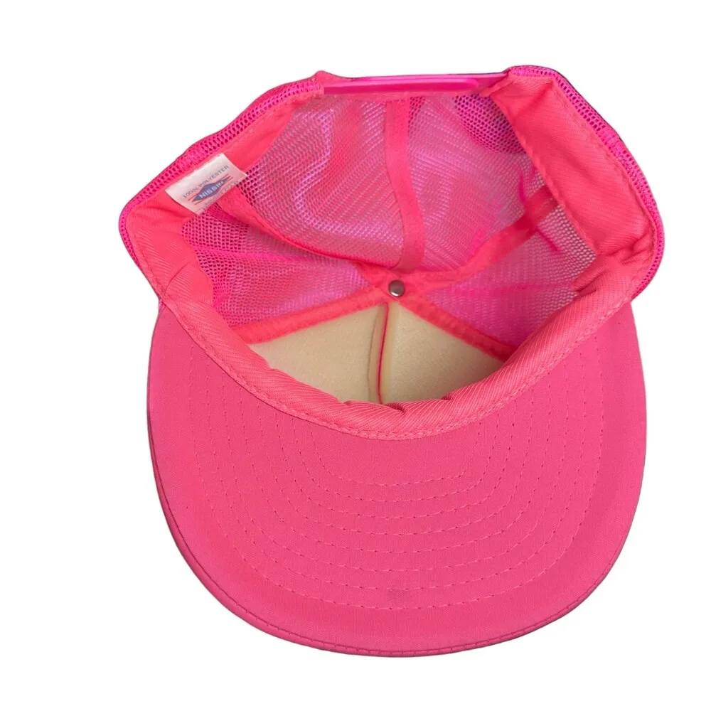 Nissin Vintage Barbie Pink McNamara Pontiac Hat Snapback One Size - Image 6