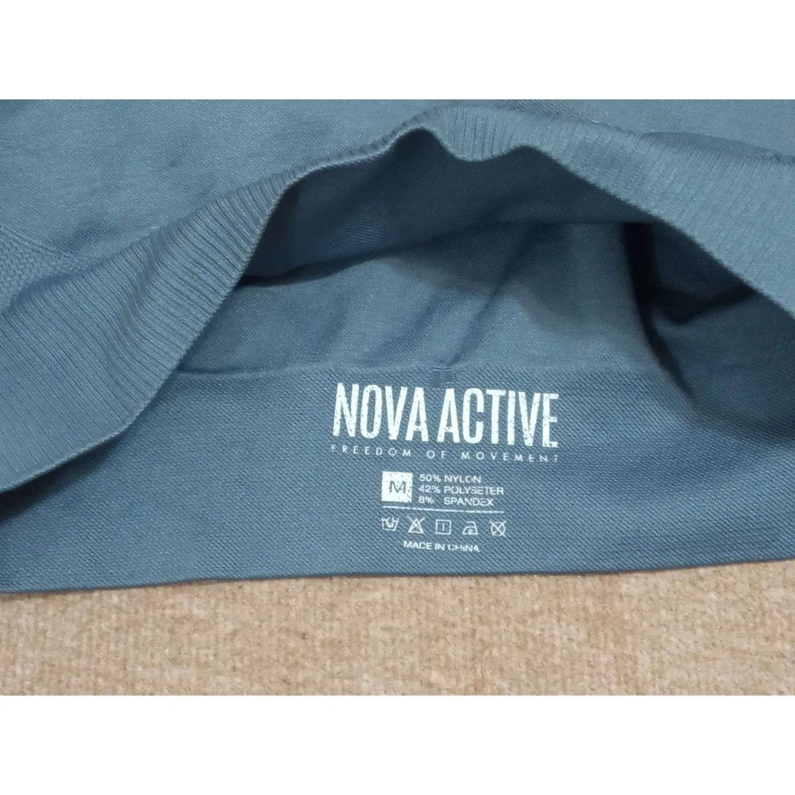 Women’s Set Workout Nova Active Leggings And Top Active Wear Gray Size Medium - Image 14