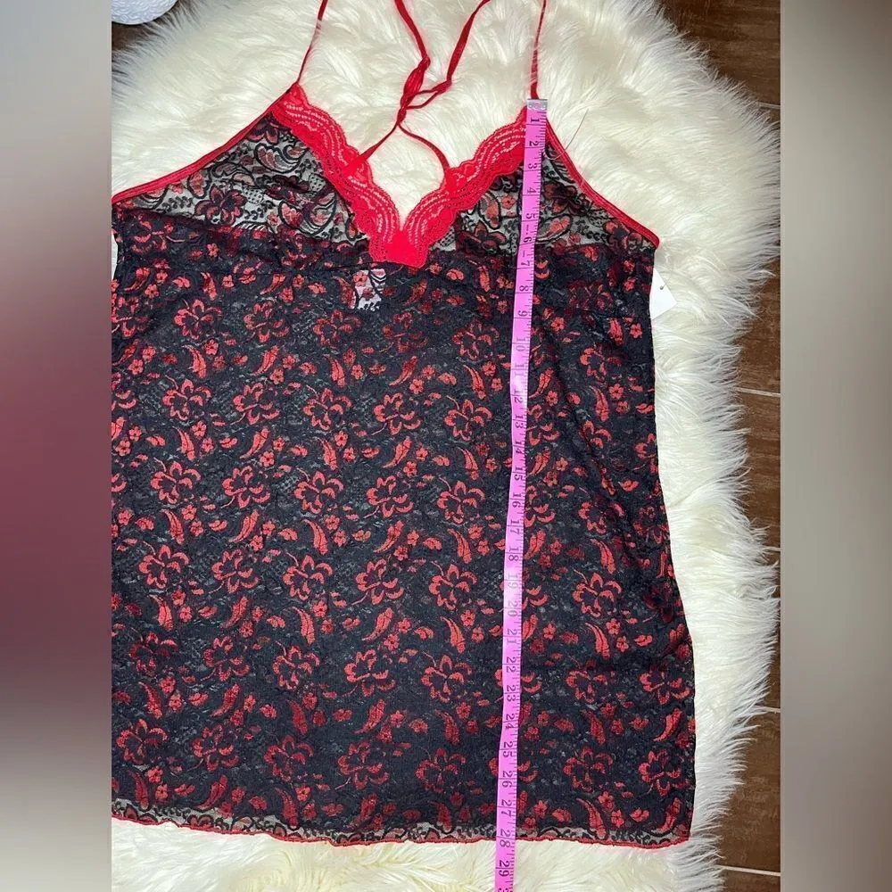 Secret Treasures black/red lace baby doll sz 2X - Image 5