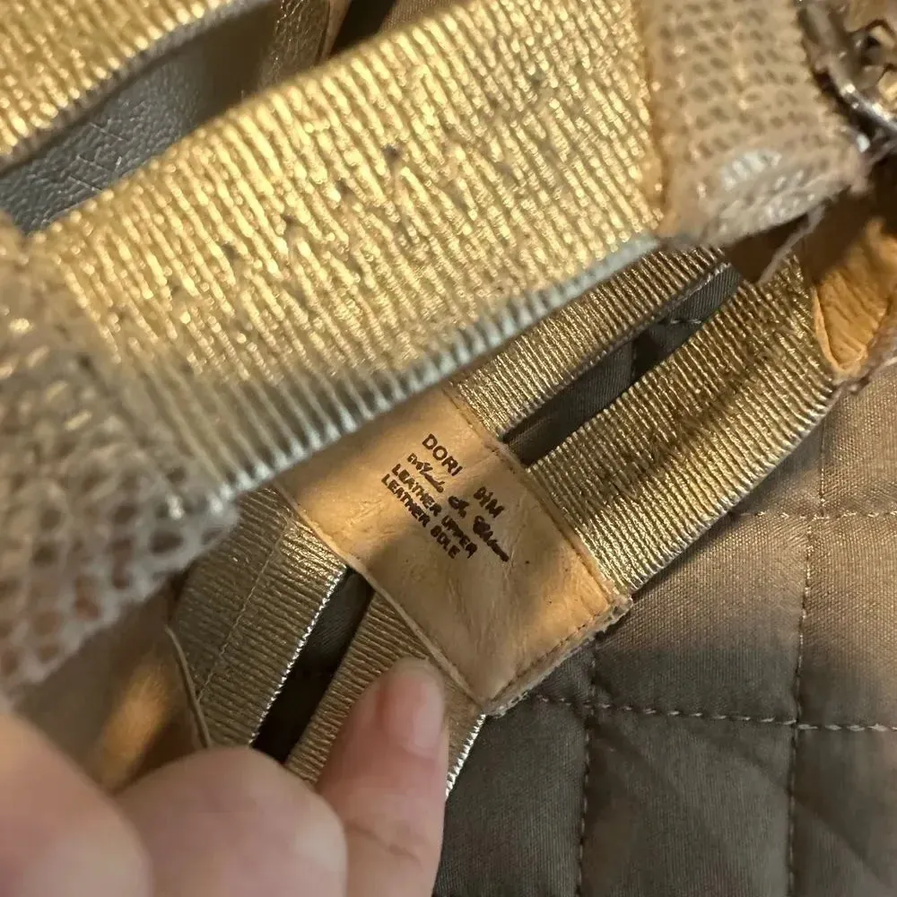 Donald J. Pliner‎ Dori Vintage Gold Size 9.5 - Image 4