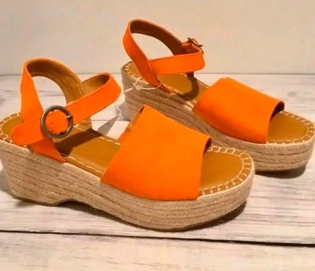 Coral Espadrilles, Size 7 1/2 Pink - Image 3