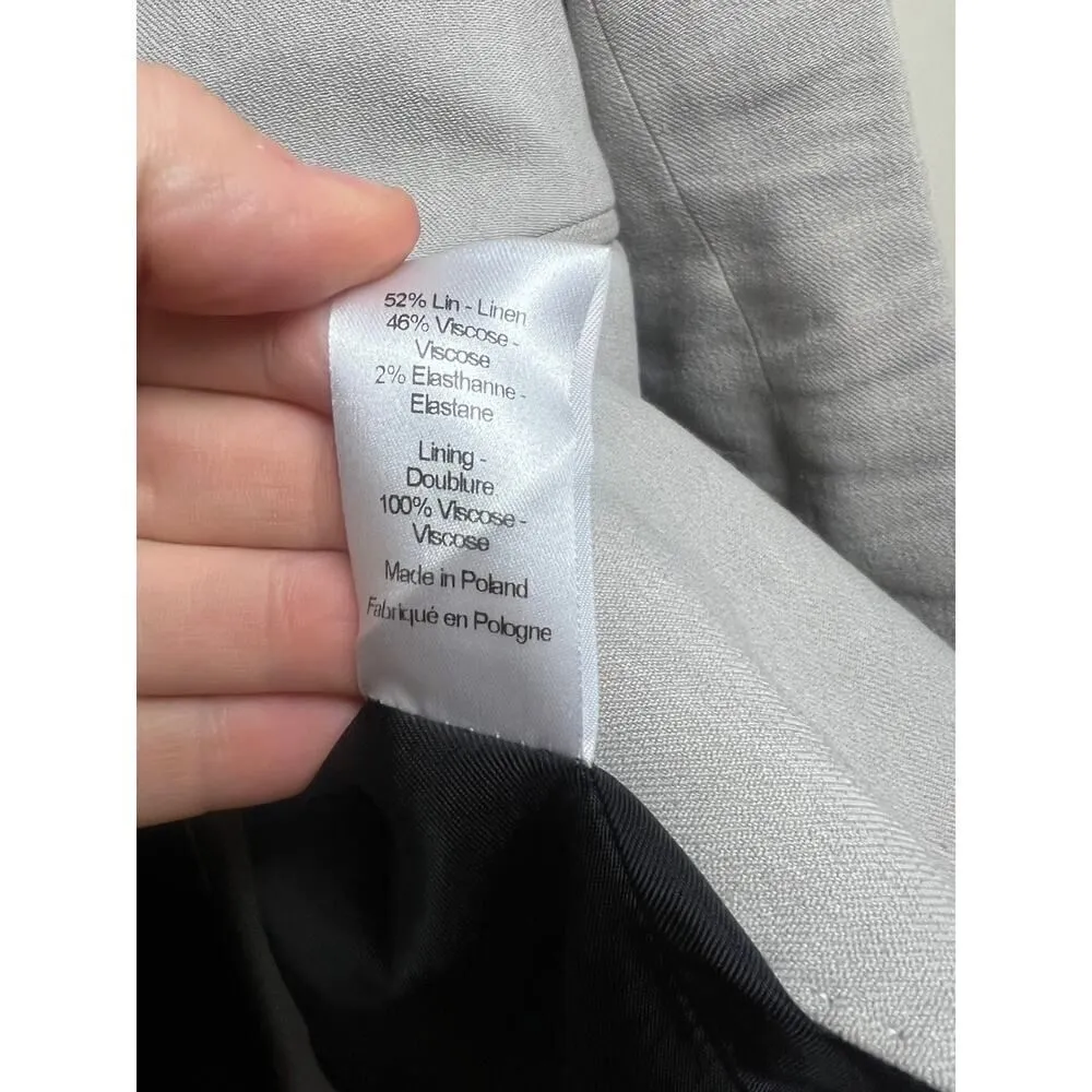 Joseph  Laurent Grey Linen Blazer Sz. 36 (US S/4) - Image 5