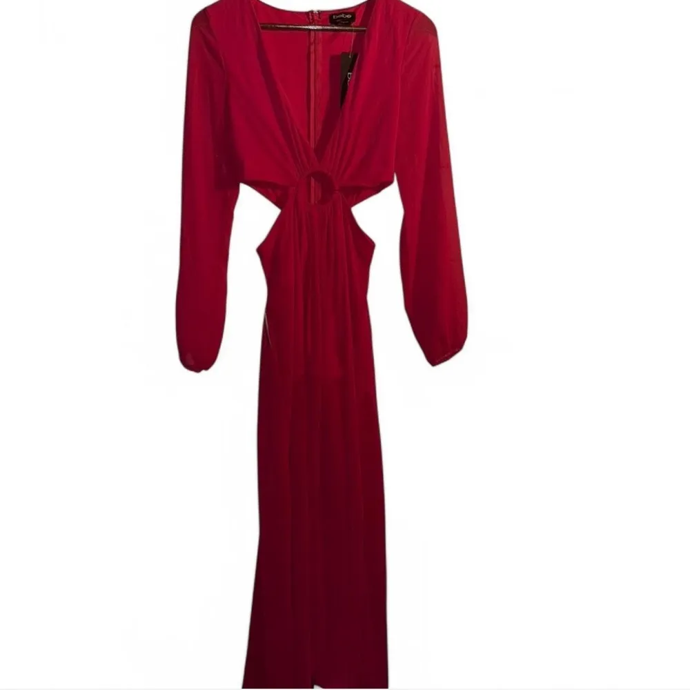 Bebe Plunging V Chiffon Maxi dress New with tags - Image 2