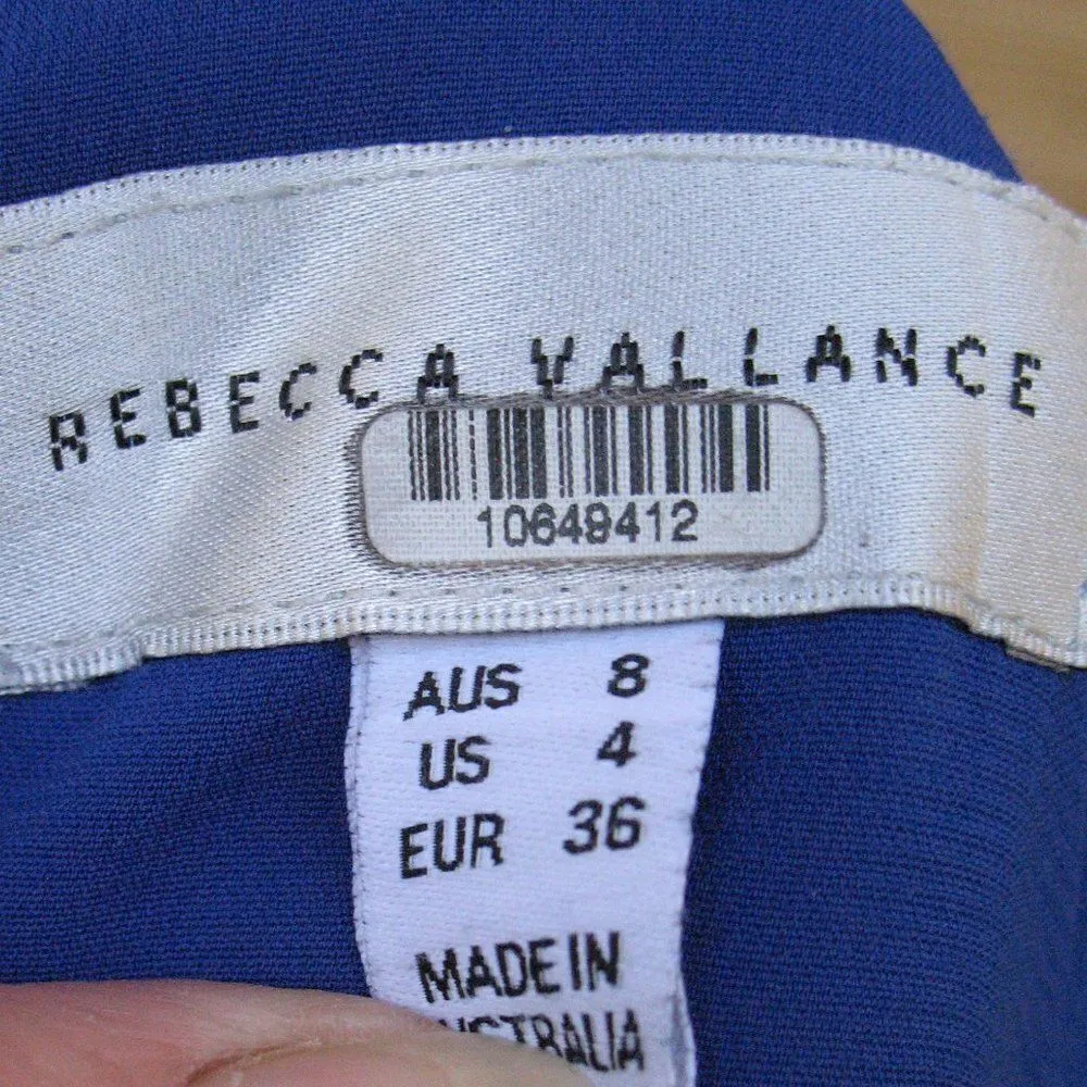 Rebecca Vallance Ruffle Mini Dress Blue Size 4 - Image 10