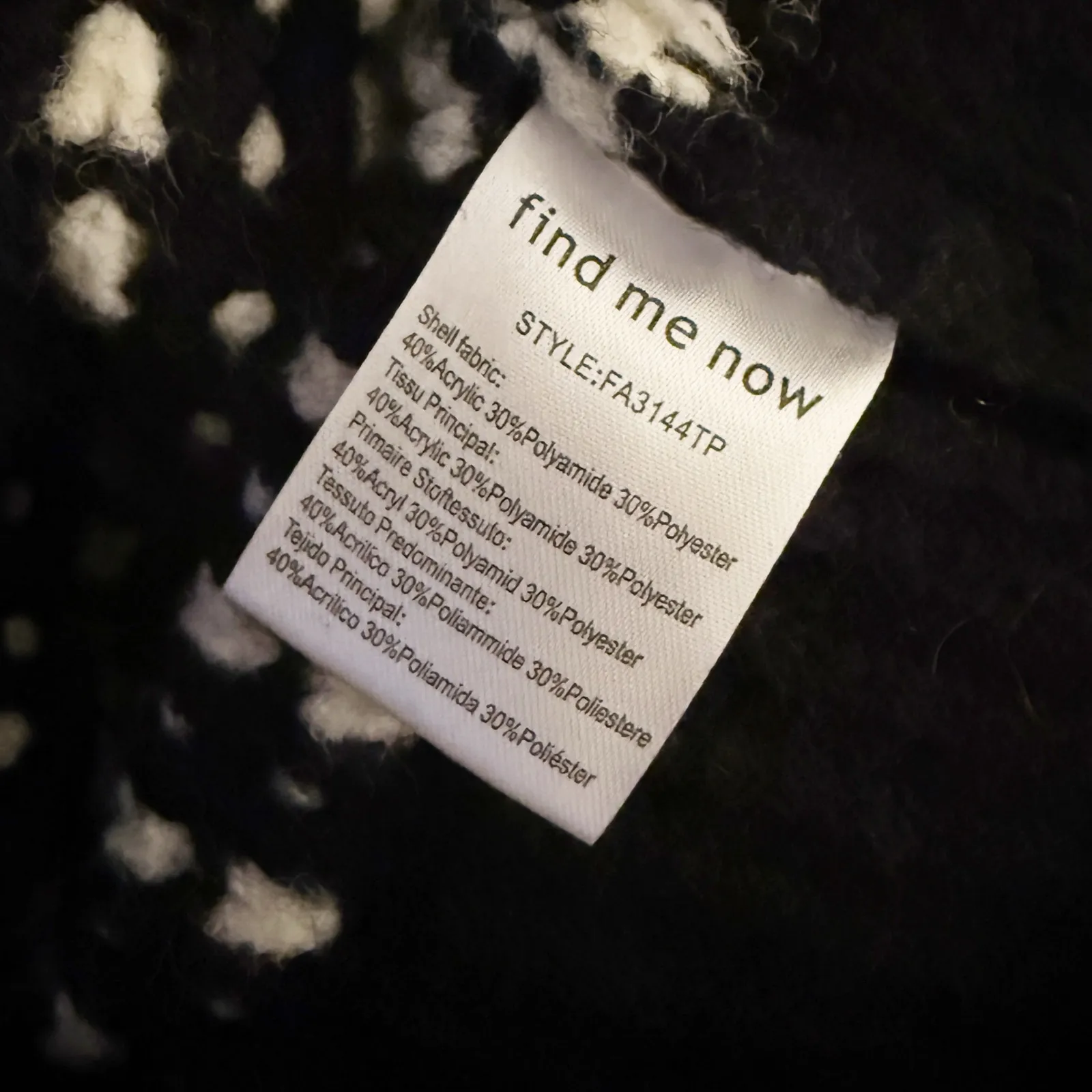 FIND ME NOW x ANTHROPOLOGIE | Textured Sweater Vest Chunky Knit Black | Large - Image 10