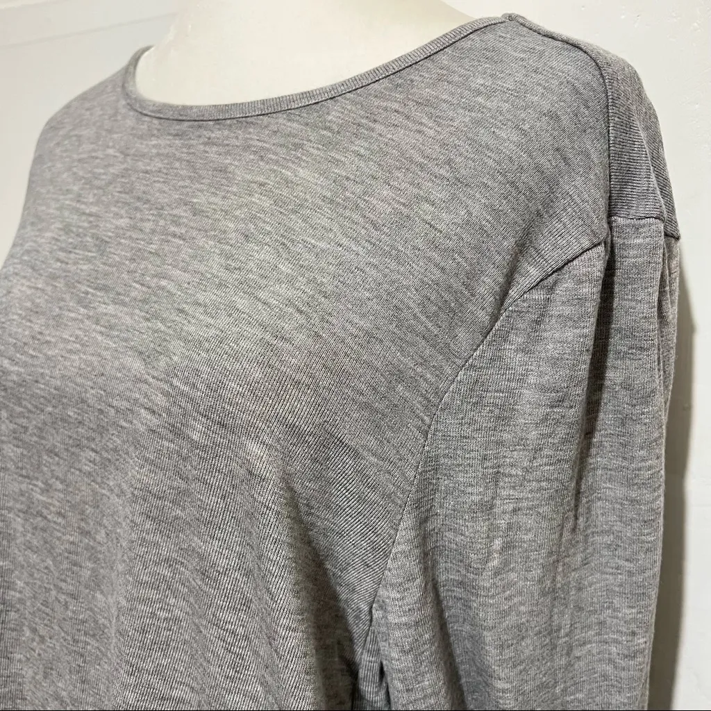 Joan Vass rib knit sweater grey heathered  :Box001: - Image 6