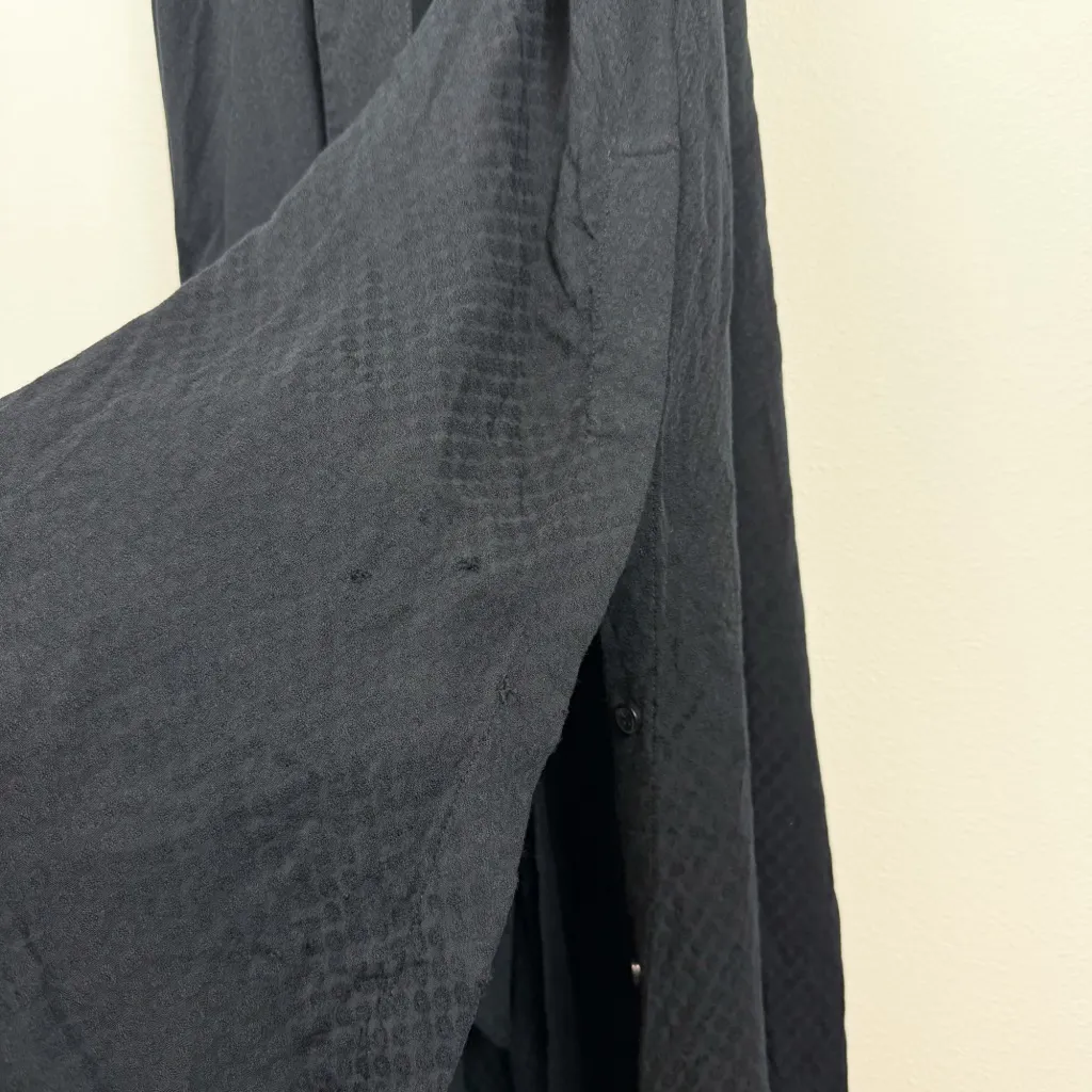 G. Label by GOOP Tizzie Midi Shirtdress Long Sleeve Black Buttob Up Size 8 Rare - Image 16