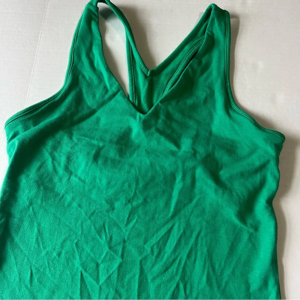 Victoria’s Secret Bra tops tank top racerback green XS built in shelf bra - Image 3