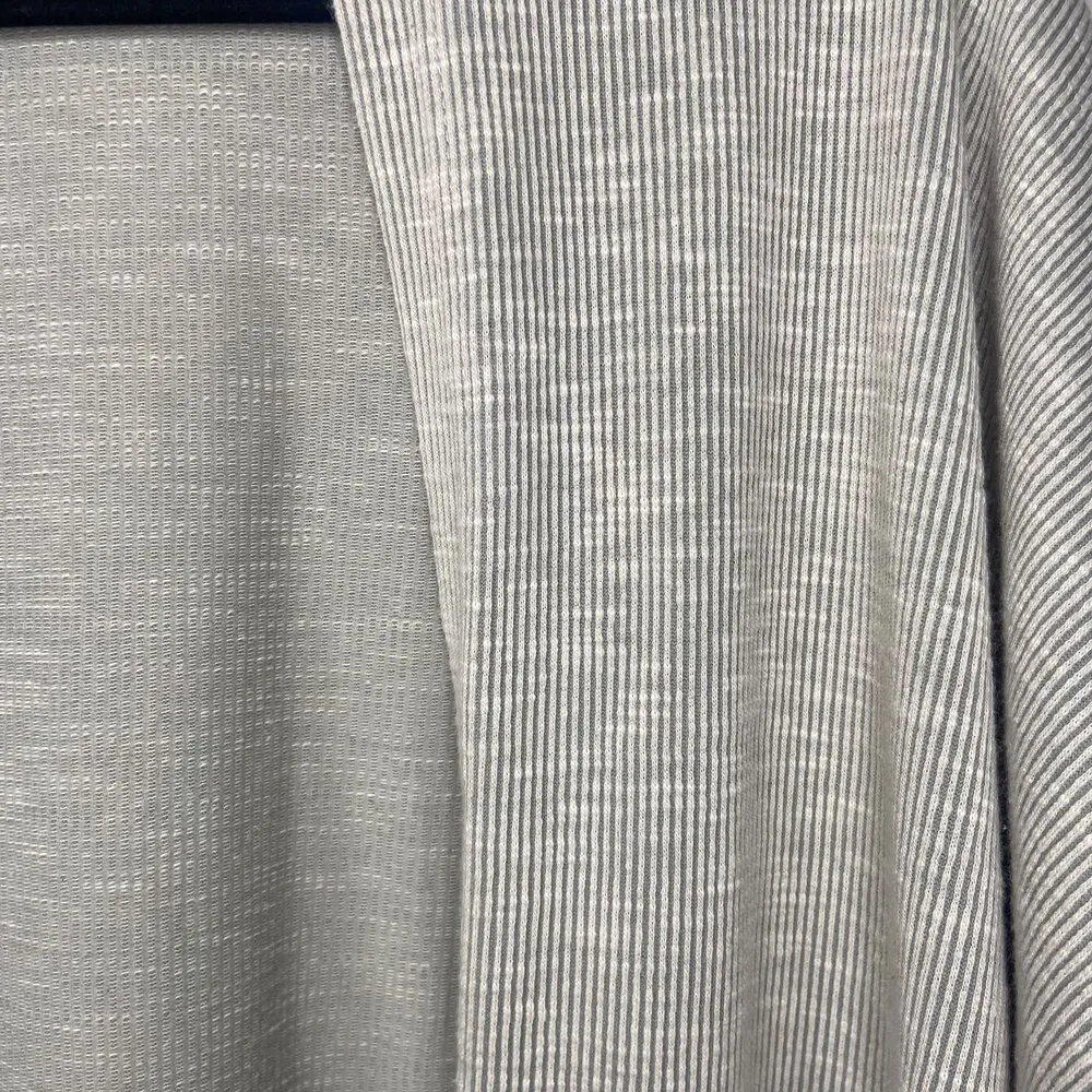 Donni Anthropologie Gray Stripe Cardigan One Size - Image 3