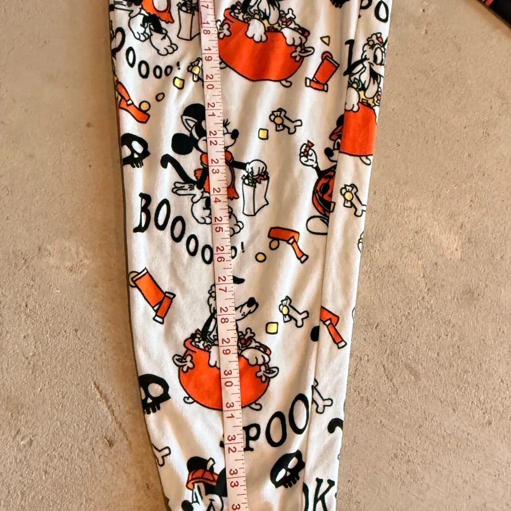 Disney Halloween Mickey Pajama Pants - Black, White, Orange - Image 5