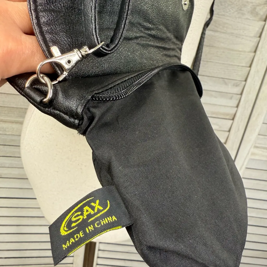 SAX Crossbody Purse Boho Floral Design Vegan Leather Black/Multi - Image 7